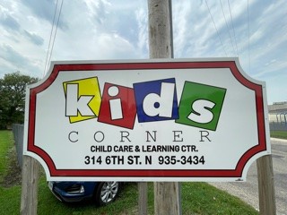 kids corner sign
